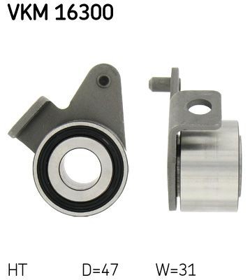 SKF Strammehjul, registerreim VKM 16300 Strammerull, tannrem SKF Land Rover DEFENDER VKM 16300
