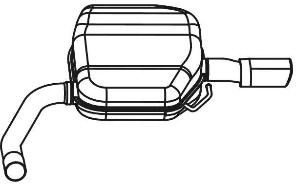 Πίσω σιλανσιέ VEGAZ VOS-187 VEGAZ VOS-187: Τελικά σιλανσιέ Volvo XC70 2011