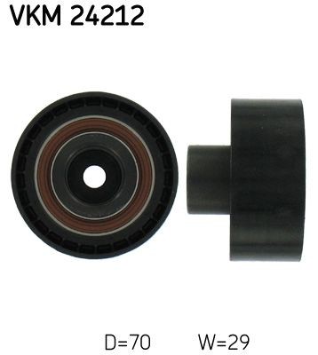SKF Geleiderol, distributieriem VKM 24212 Ford TOURNEO CONNECT Geleide rol / omdraairol getande riem SKF VKM 24212