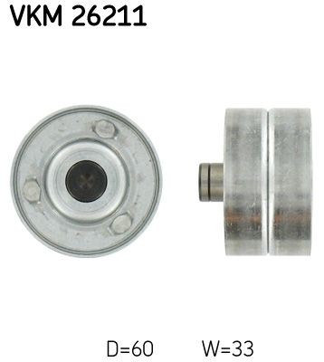 SKF Geleiderol, distributieriem VKM 26211 SKF VKM26211 Geleide rol / omdraairol getande riem Renault Koleos 1 prijs
