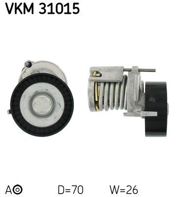 SKF Spännrulle, aggregatrem VKM 31015 VKM 31015 SKF spännrulle Seat EXEO