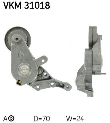 SKF Spanrol, poly V-riem VKM 31018 SKF VKM 31018 originele Spanrol VW Bora 1j2 kosten