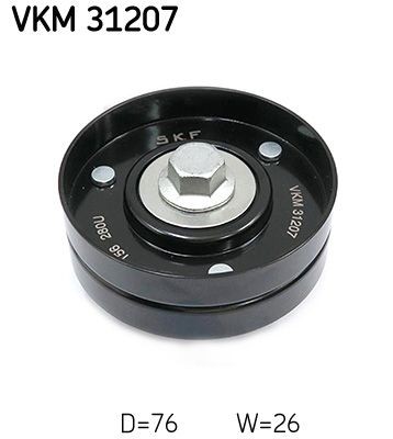 SKF Τροχαλία παρέκκλισης, ιμάντας poly-V VKM 31207 Τροχαλία αδρανείας ιμάντα poly v SKF Volkswagen PHAETON VKM 31207