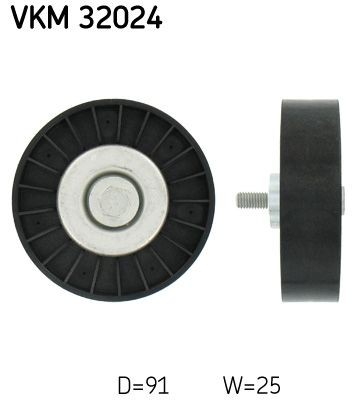 SKF Τροχαλία παρέκκλισης, ιμάντας poly-V VKM 32024 Τροχαλια αδρανειας SKF Alfa Romeo GTV VKM 32024