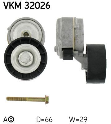 SKF Napínacia kladka rebrovaného klinového remeňa VKM 32026 SKF Napínacia kladka LANCIA VKM 32026