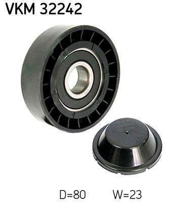 SKF Galet enrouleur de courroie d'accessoire VKM 32242 Poulie renvoi transmission courroie trapézoïdale à nervures SKF GTV VKM 32242 pas cher