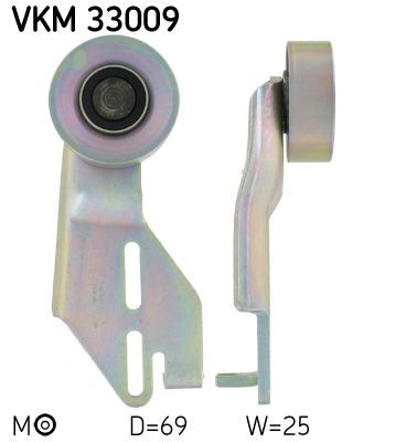SKF Pingutusrull, soonrihm VKM 33009 SKF VKM 33009 Pingutusrull Peugeot 106 2 originaal hind