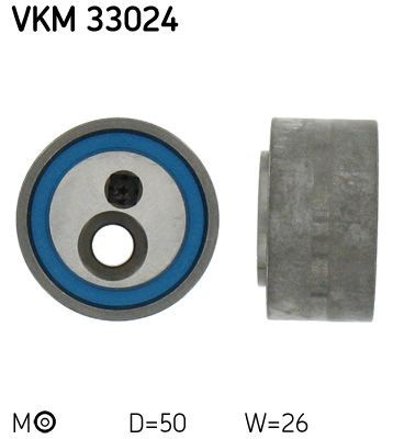 SKF Rolo tensor, correia trapezoidal estriada VKM 33024 SKF VKM33024 Polia de retorno correia trapezoidal estriada Mitsubishi LANCER originais
