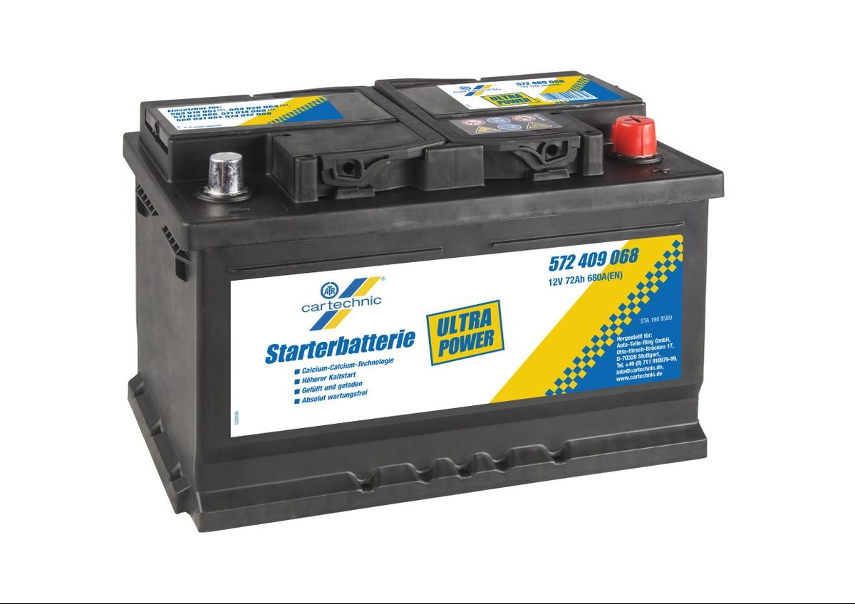 CARTECHNIC Batterie 40 27289 00623 9 Starterbatterie CARTECHNIC Dodge RAMCHARGER ULTRA POWER 40 27289 00623 9