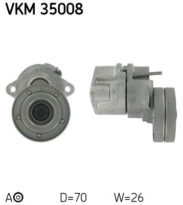 SKF Tensioner pulley VKM 35008 SKF VKM 35008 genuine Opel Corsa B Van tensioner pulley v-ribbed belt price
