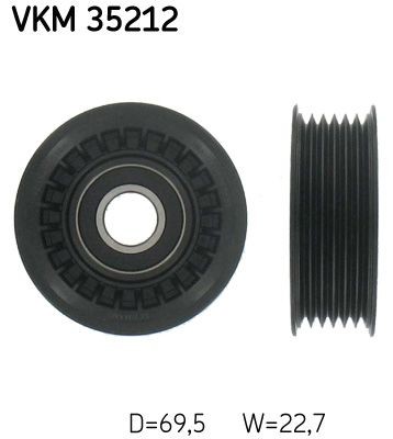 SKF Medløberhjul, multi-V-rem VKM 35212 SKF VKM 35212 Medløberhjul, multi-v-rem Opel SIGNUM billig