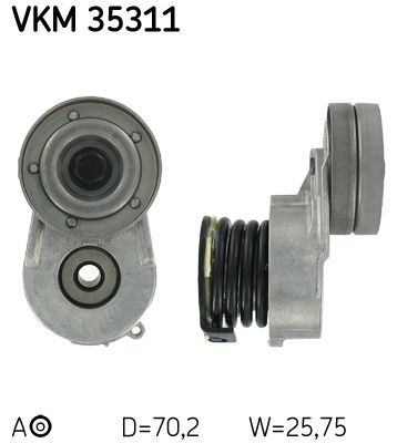 SKF Rolo tensor, correia trapezoidal estriada VKM 35311 SKF VKM35311 Polia de retorno correia trapezoidal estriada Accord VII Coupe preço