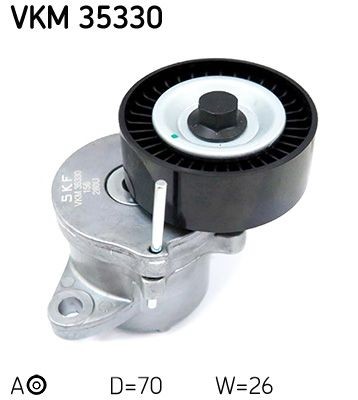 SKF Strammehjul, kilerem VKM 35330 VKM 35330 Remstrammerhjul CHEVROLET CAPTIVA SKF