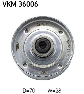 SKF Deflection / Guide Pulley, v-ribbed belt VKM 36006 SKF VKM 36006 2CV Saloon guide pulley cost