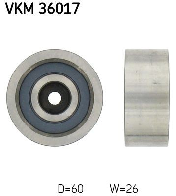 SKF Styrrulle, drivrem VKM 36017 VKM 36017 Löprulle SKF RENAULT TWINGO