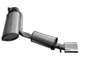 Bakre eksospotte VEGAZ ALS-82EBER VEGAZ ALS-82EBER Lyddemper eksos ALFA ROMEO SPIDER 2002