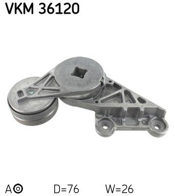 SKF Spännrulle, aggregatrem VKM 36120 Spännrulle kilrem Volvo 142, 144 VKM 36120 SKF