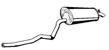 Silencieux arrière VEGAZ BS-273EBER VEGAZ BS-273EBER: Silencieux d'échappement arrière BMW Série 7 2014