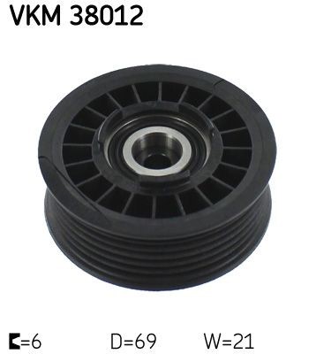 SKF Medløberhjul, multi-V-rem VKM 38012 SKF VKM 38012 W124 Medløberhjul originale pris