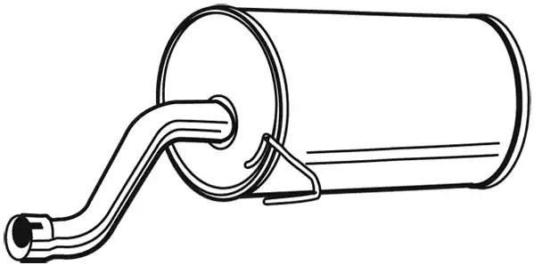 VEGAZ Rear silencer DIS-66 Daihatsu TERIOS VEGAZ exhaust silencer DIS66