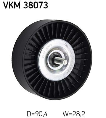 SKF Τροχαλία παρέκκλισης, ιμάντας poly-V VKM 38073 Τροχαλία αδρανείας ιμάντα poly v SKF Ford USA MUSTANG VKM 38073