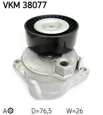 SKF Spanrol, poly V-riem VKM 38077 SKF VKM 38077 Spanrol v-snaar Mercedes CLC CL203 originele prijs