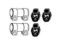 VEGAZ Monteringssæt, udstødningssystem FA-166AT Udstødningssystem Ford Focus dnw: Monteringssæt, udstødningssystem VEGAZ FA-166AT