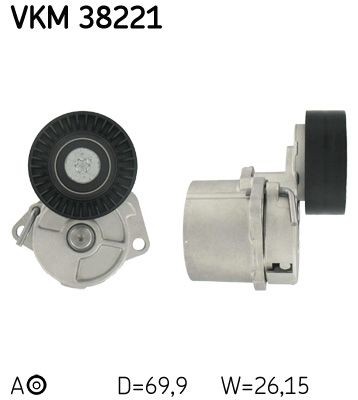 Strammehjul, kilerem SKF VKM 38221 SKF VKM 38221: Strammehjul BMW Z3 1999