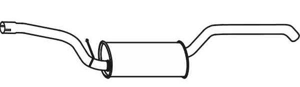 VEGAZ Takaäänenvaimentaja FS-690 Ford Puma Coupe takaäänenvaimennin VEGAZ FS-690