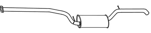 VEGAZ Silencieux arrière FS-699 Ford FOCUS Silencieux arrière VEGAZ FS-699