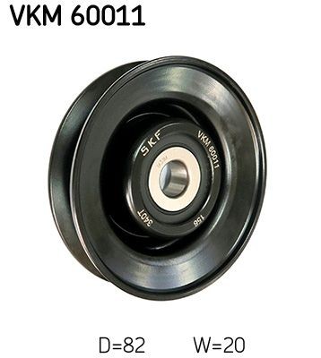 SKF Medløberhjul, kilerem VKM 60011 VKM 60011 Medløberhjul, kilerem FIAT FIORINO SKF
