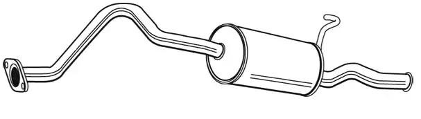 Einddemper VEGAZ HUS-164 VEGAZ HUS-164 Achterdemper sport Hyundai H-1 Kasten 2016