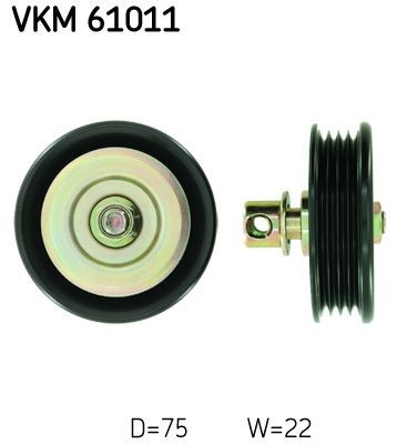 SKF Galoppino guidacinghia, cinghia Poly-V VKM 61011 SKF VKM 61011 costo Galoppino TOYOTA Hiace Van (H100) originale