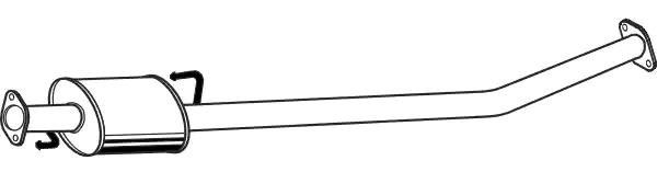 Silencieux intermédiaire VEGAZ HUS-200 VEGAZ HUS-200: Pot d'échappement intermédiaire Hyundai TUCSON 2019