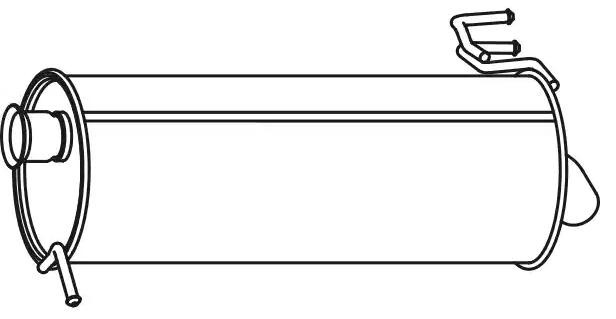 Einddemper VEGAZ HUS-256 VEGAZ HUS-256 Einddemper, uitlaat HYUNDAI i20 2024
