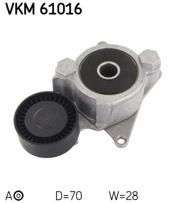 SKF Spännrulle, aggregatrem VKM 61016 SKF VKM 61016 Spännrulle SUZUKI GRAND VITARA original