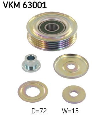SKF Umlenkrolle Keilrippenriemen VKM 63001 Umlenkrolle Honda KB_ VKM 63001 SKF