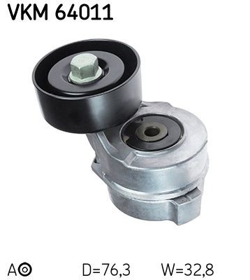 SKF Tensioner pulley VKM 64011 Hyundai GETZ SKF tensioner pulley VKM64011
