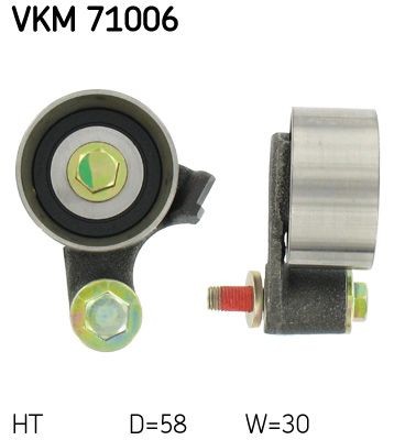 SKF Rolo tensor, correia dentada VKM 71006 SKF VKM 71006 Rolo tensor, correia dentada Sprinter V Coupé (E80) originais preço