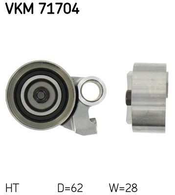 SKF Napínacia kladka ozubeného remeňa VKM 71704 Napínacia kladka ozubeného remeňa SKF Toyota 1000/Publica VKM 71704