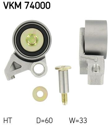 SKF Strammehjul, registerreim VKM 74000 SKF VKM 74000 Strammehjul, registerreim MAZDA 2 Sedan (DE) 1.5 i 103 hk 2013