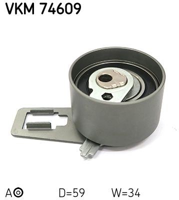 SKF Spriegotājrullītis, Gāzu sadales mehānisma piedziņas siksna VKM 74609 Spriegotājrullītis, gāzu sadales mehānisma piedziņas siksna SKF Hyundai IONIQ VKM 74609