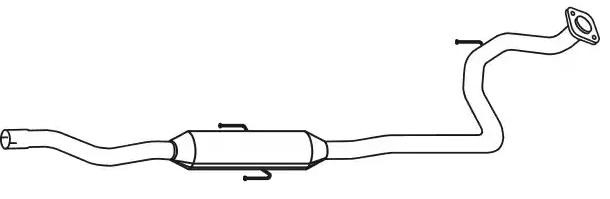 Midtre lydpotte VEGAZ TS-489 VEGAZ TS-489 Mellomlyddemper TOYOTA YARIS 2016