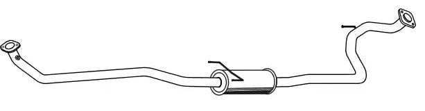 VEGAZ Mittenljuddämpare TS-492 Byta Mellan ljuddämpare TOYOTA Camry IV Sedan (_V2_) kostnad VEGAZ TS-492