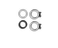 Kit de montagem, filtro de fuligem / partículas VEGAZ VA-331 VEGAZ VA-331 Tubo flexível de escape VW TRANSPORTER 2000
