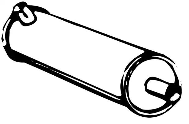 VEGAZ Rear silencer VOS-1 LEXUS VEGAZ exhaust muffler VOS-1