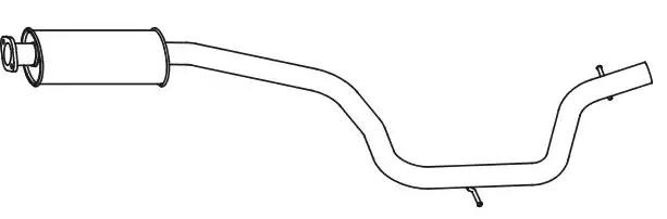 Mittenljuddämpare VEGAZ VOS-167 VEGAZ VOS-167 Mellandämpare VOLVO V70 2014