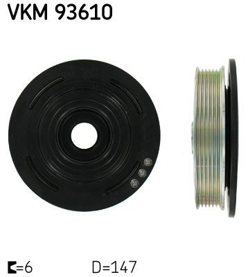 SKF Τροχαλία ιμάντα, στροφαλοφόρος άξονας VKM 93610 SKF VKM93610 Τροχαλίας στροφαλοφόρου Renault Master II Microbus τιμες