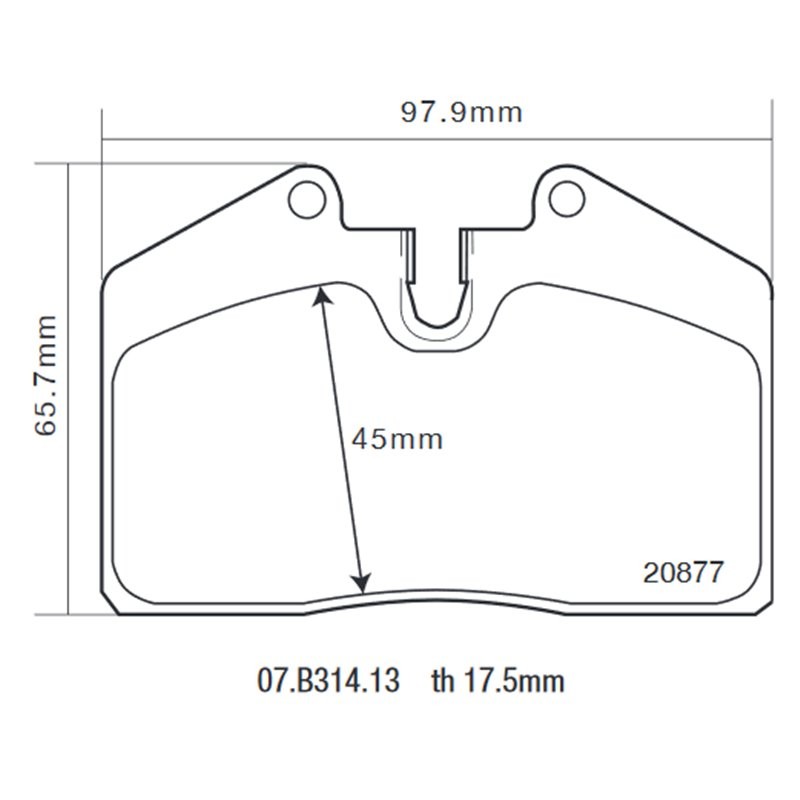 BREMBO Bremseklodser 07.B314.13 BREMBO 07.B314.13 Bremseklodser Ferrari F355 originale