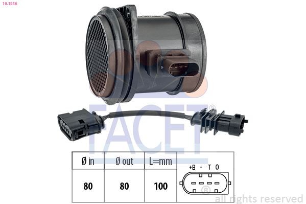 FACET Luchtmassameter (LMM) 10.1556 LMM FACET V40 Hatchback 10.1556 goedkoop